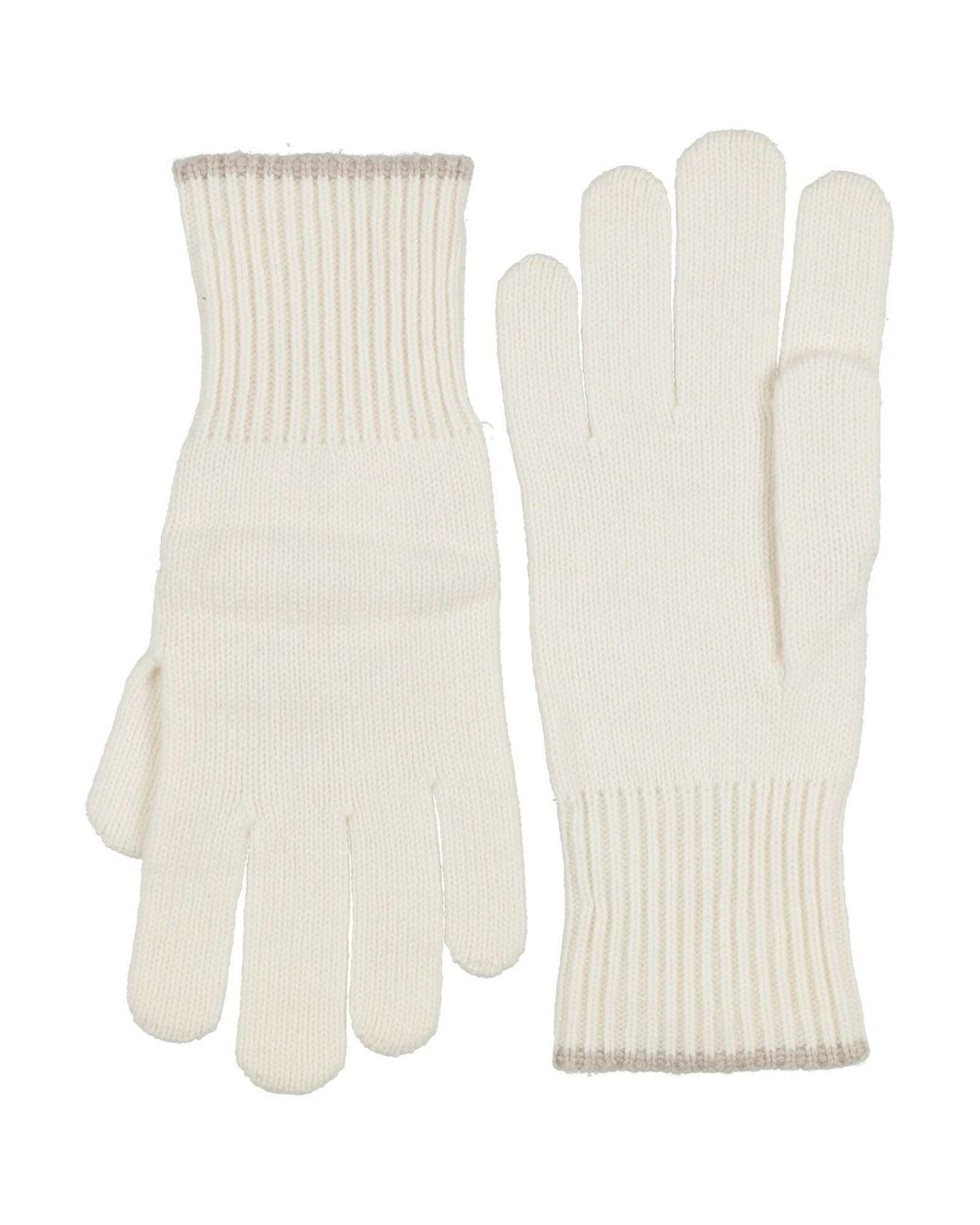 Brunello Cucinelli White Gloves Cashmere for men