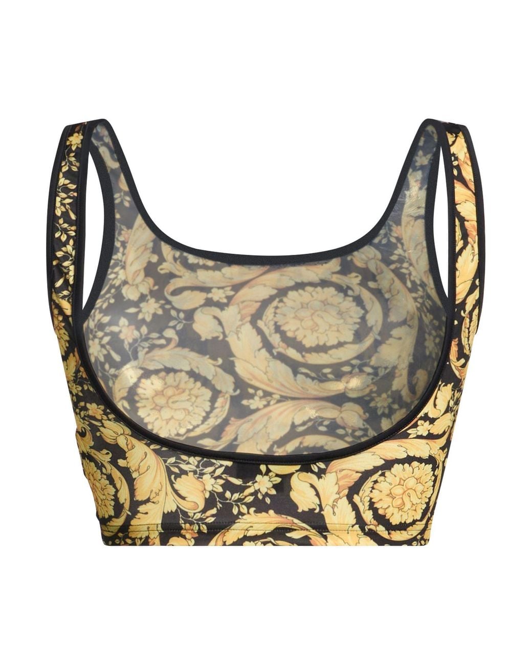 Versace Blue Top Polyester, Elastane, Polyamide