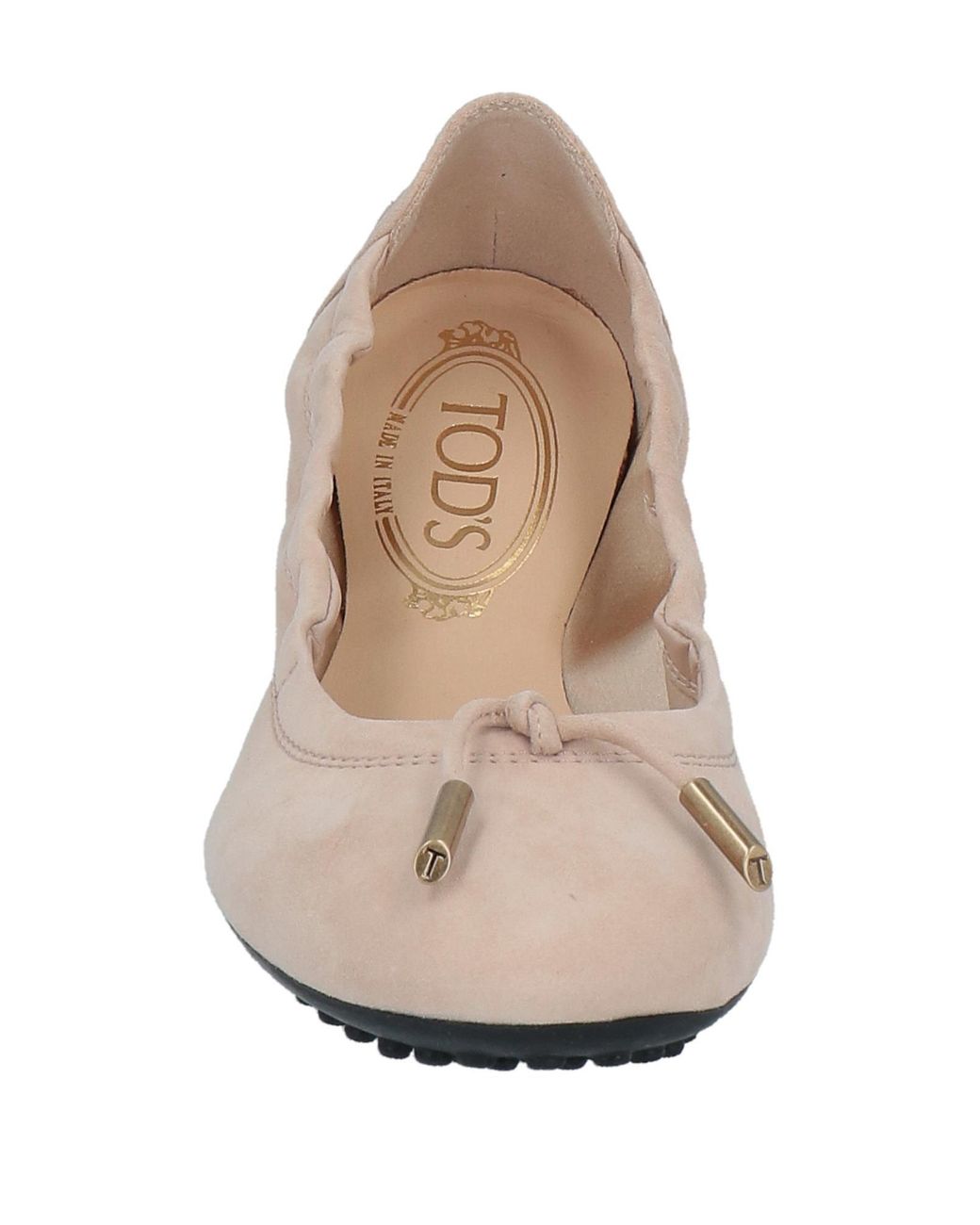 Tod's Ballet Flats in Natural | Lyst