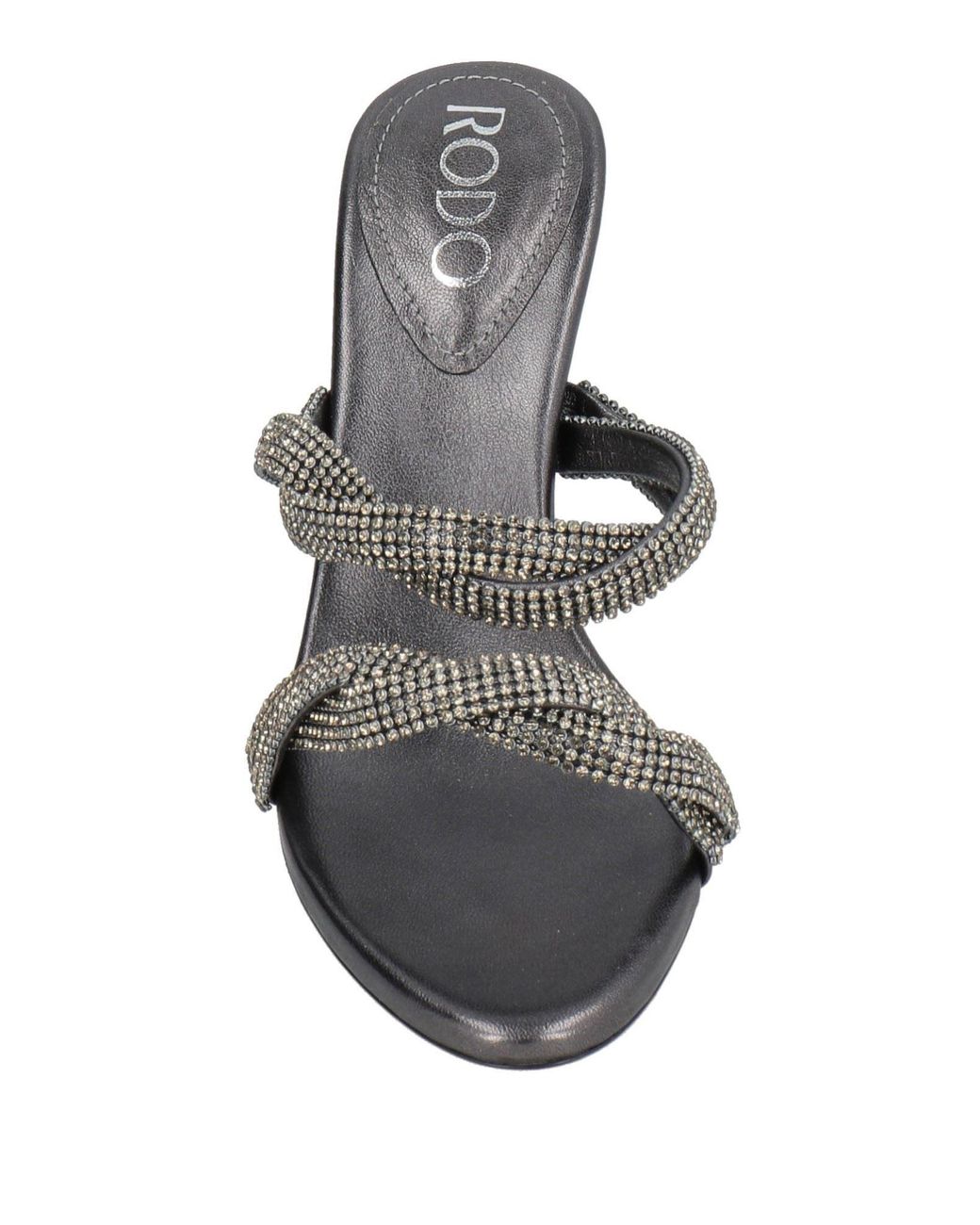Rodo Metallic Sandals Leather