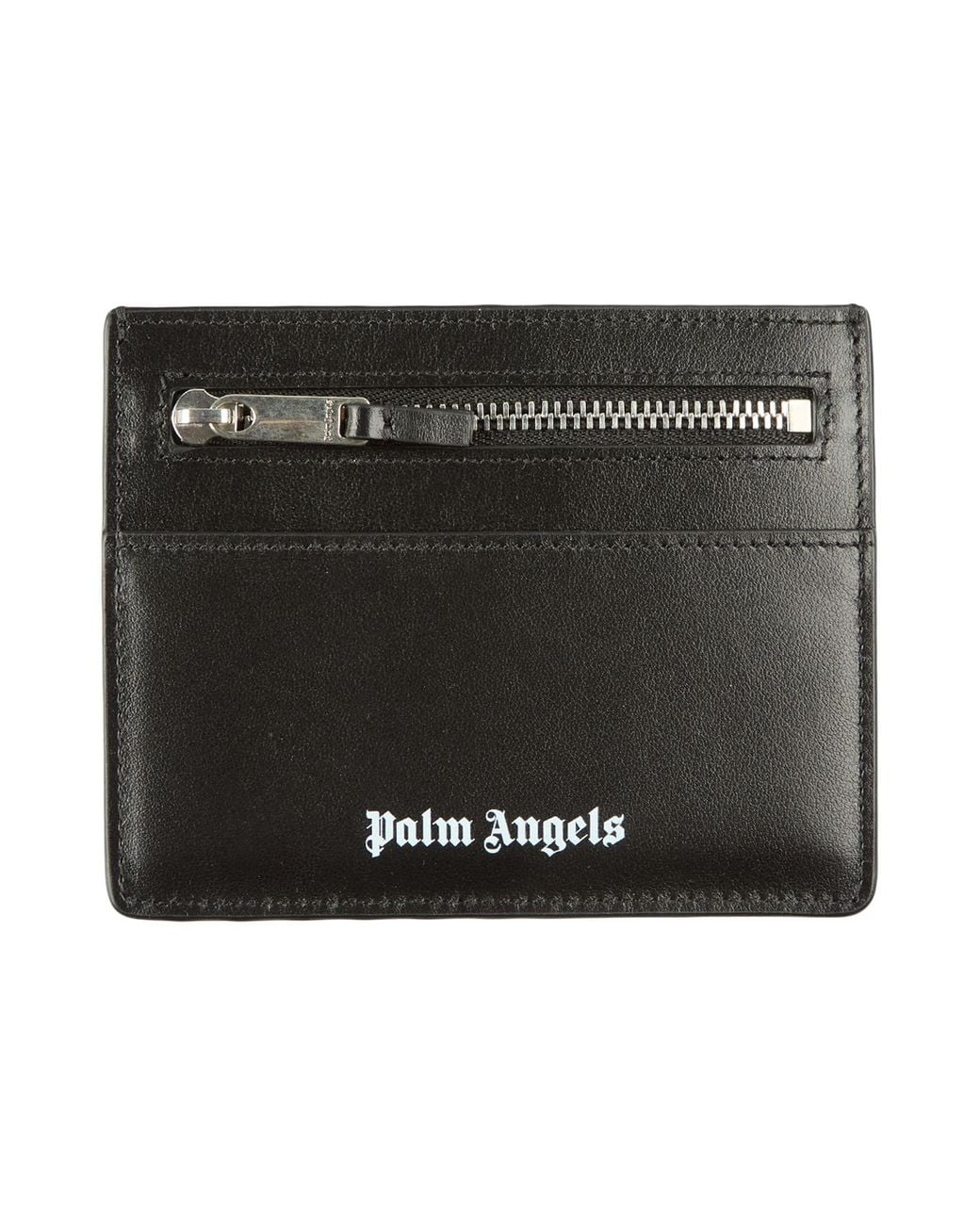 Palm Angels Black Cardholder Leather for men