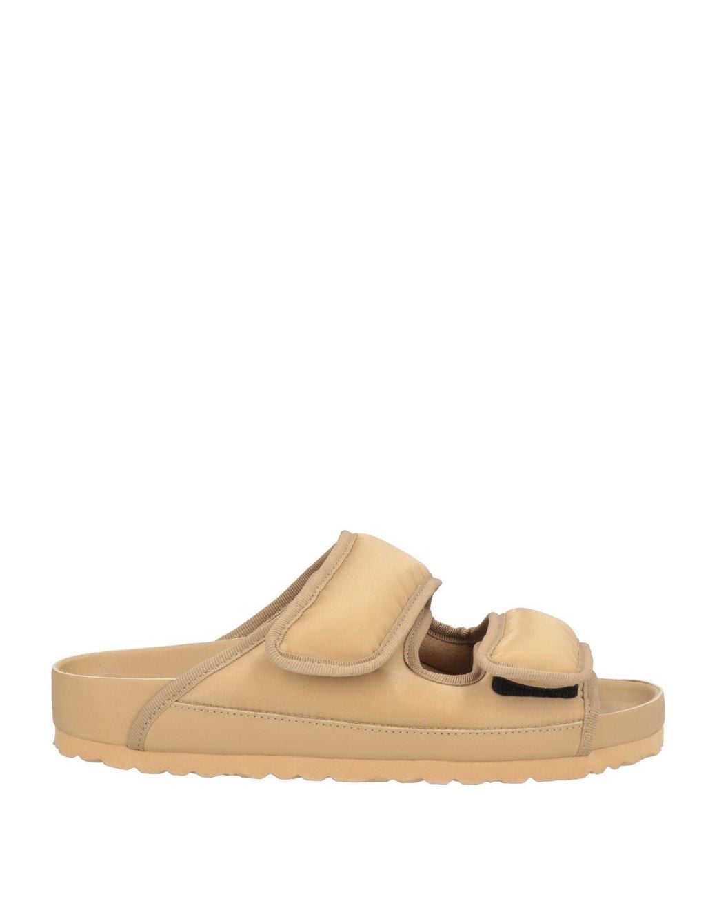1774 BIRKENSTOCK White Sand Sandals Textile Fibers, Leather