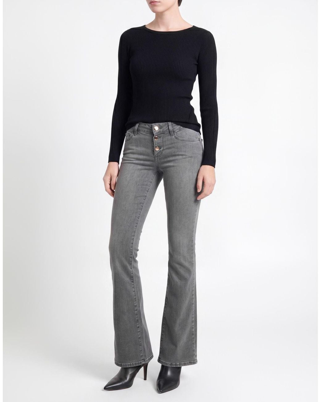 Liu Jo Gray Jeans Cotton, Elastane