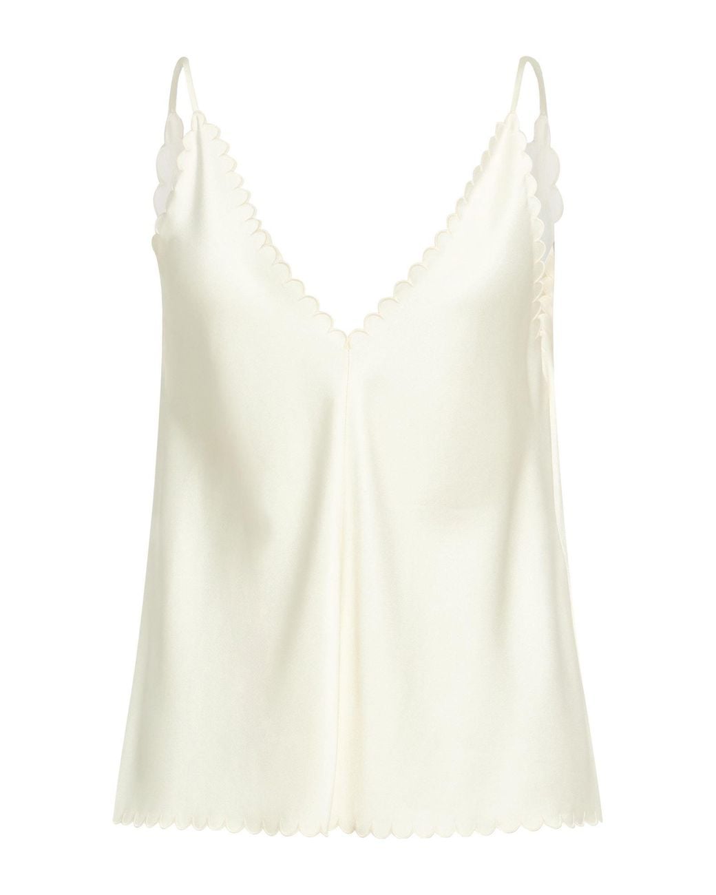Jil Sander White Ivory Top Acetate, Viscose
