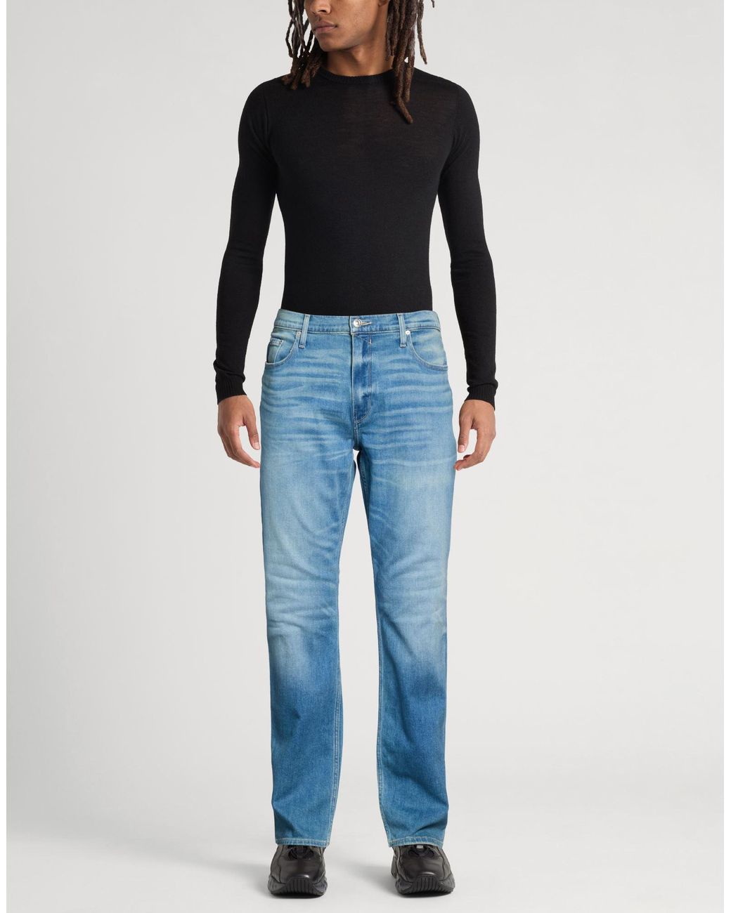 PAIGE Blue Jeans Cotton, Polyester, Elastane for men