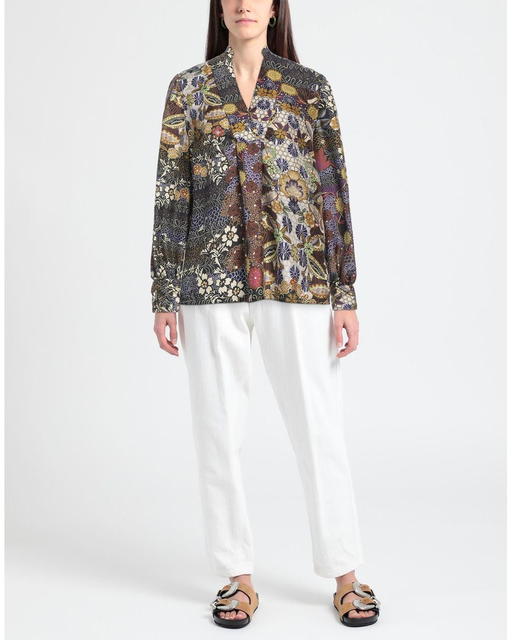 Caliban Gray Top Silk