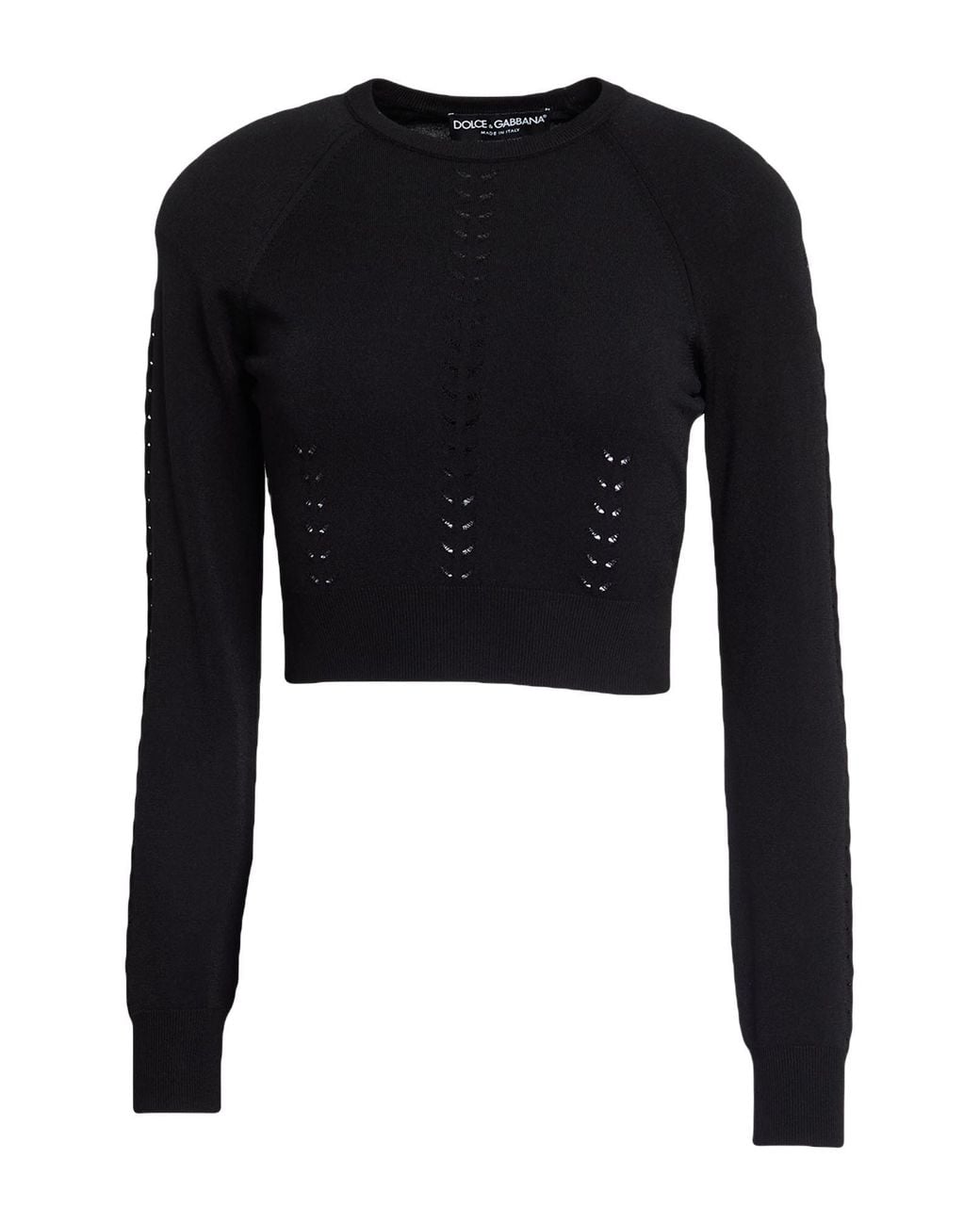 Dolce & Gabbana Black Sweater Viscose, Polyamide, Polyester