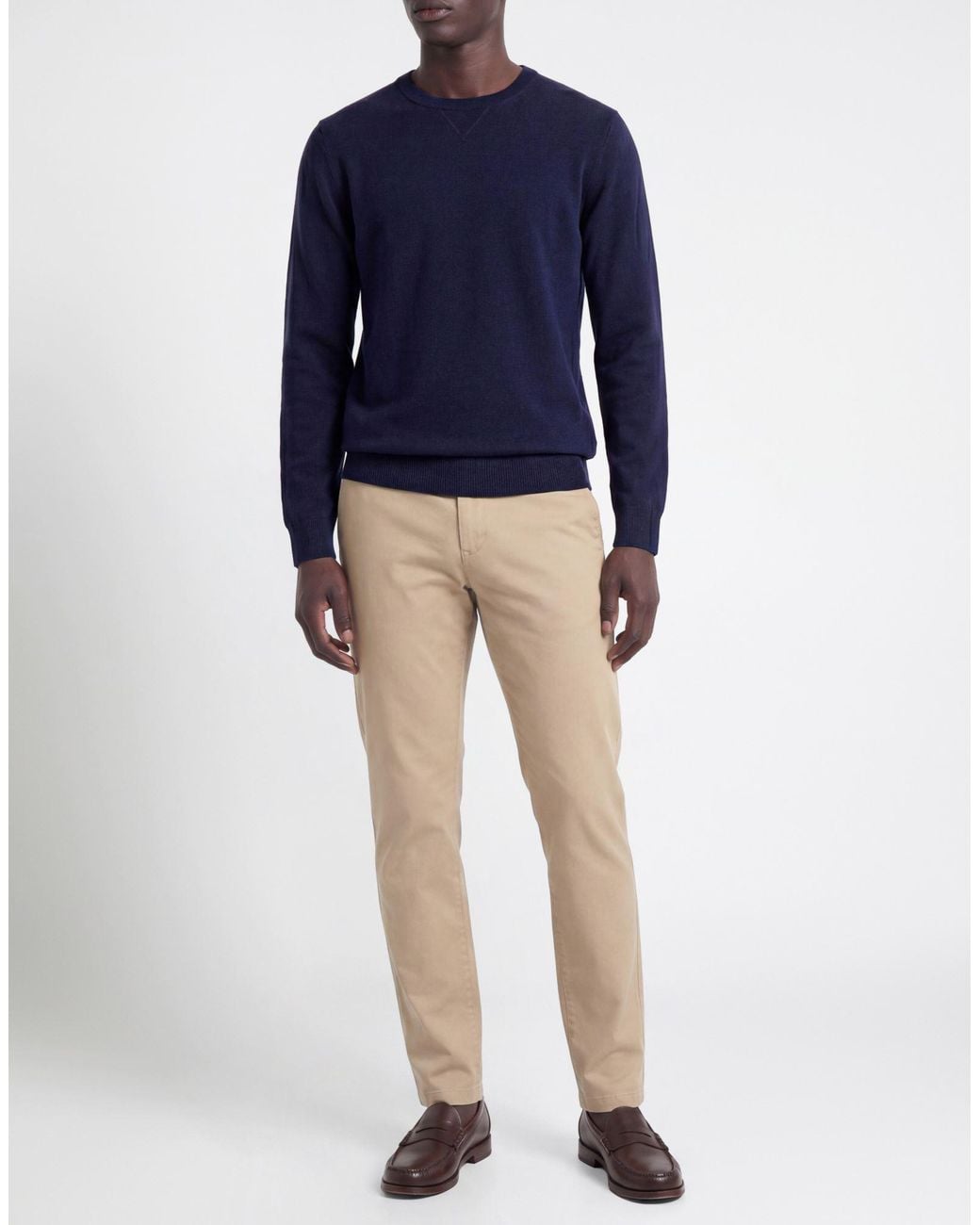 Daniele Fiesoli Blue Midnight Sweater Merino Wool, Cashmere for men