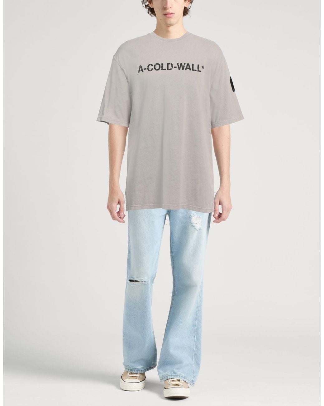 A_COLD_WALL* Gray Light T-Shirt Cotton for men