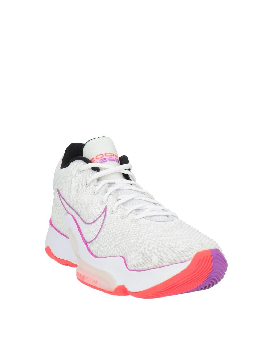 Nike White Sneakers Textile Fibers, Synthetic Material for men