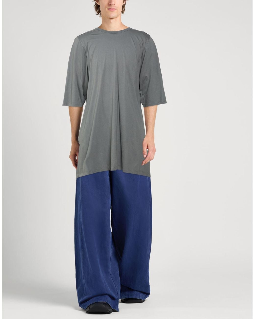 Rick Owens Gray T-Shirt Cotton for men