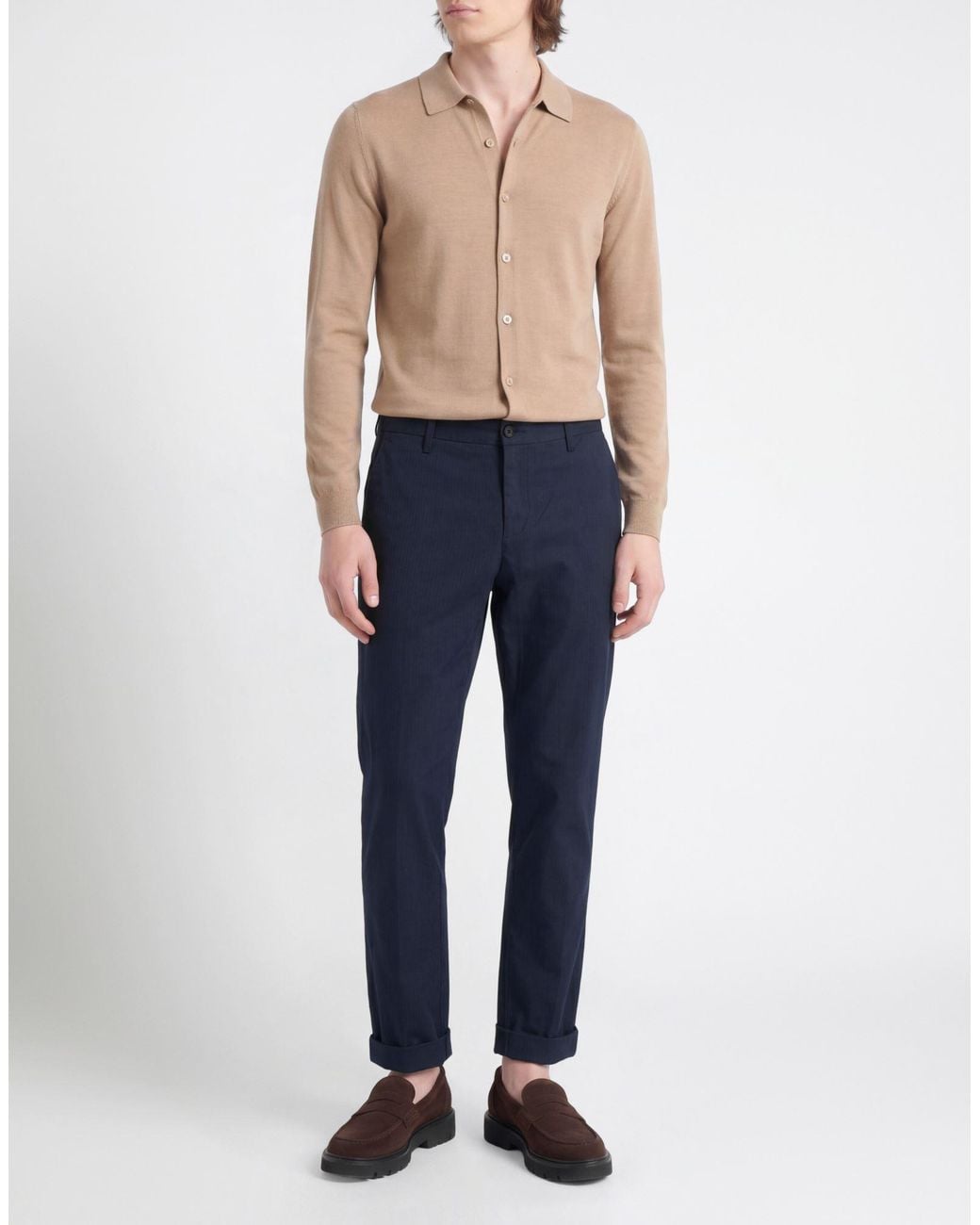 Dondup Blue Midnight Pants Cotton, Elastane for men