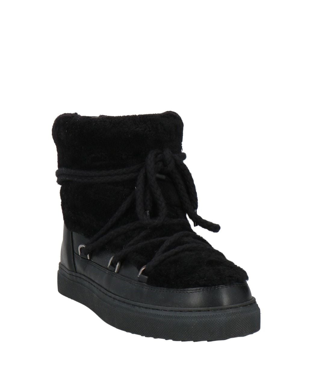 Inuikii Black Ankle Boots Shearling
