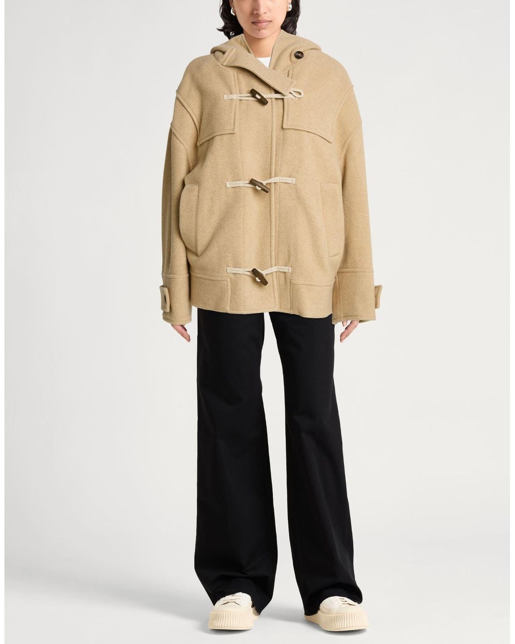 Circolo 1901 Natural Sand Coat Virgin Wool, Cashmere