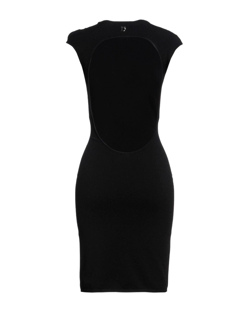 DSquared² Black Mini Dress Viscose, Polyester