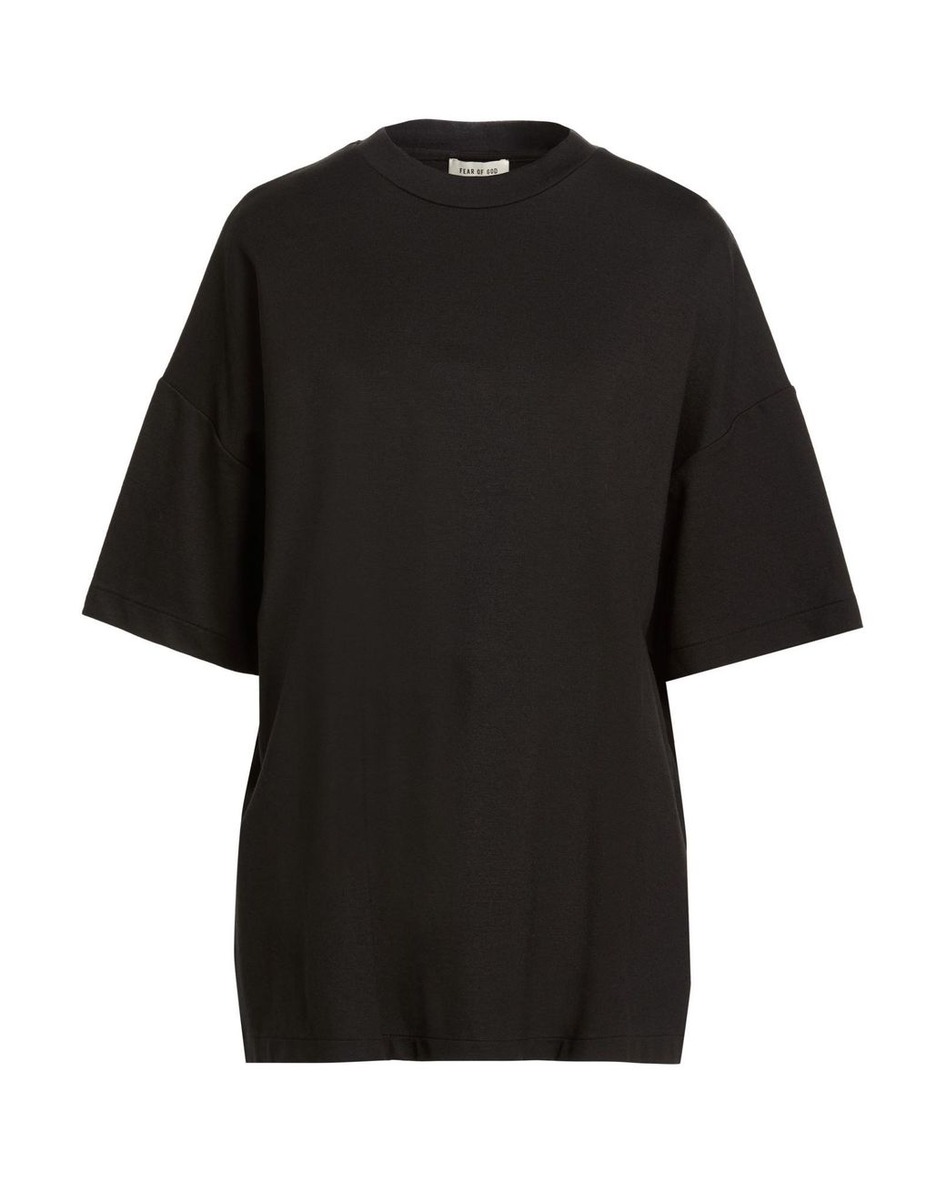 Fear Of God Black T-Shirt Viscose, Elastane