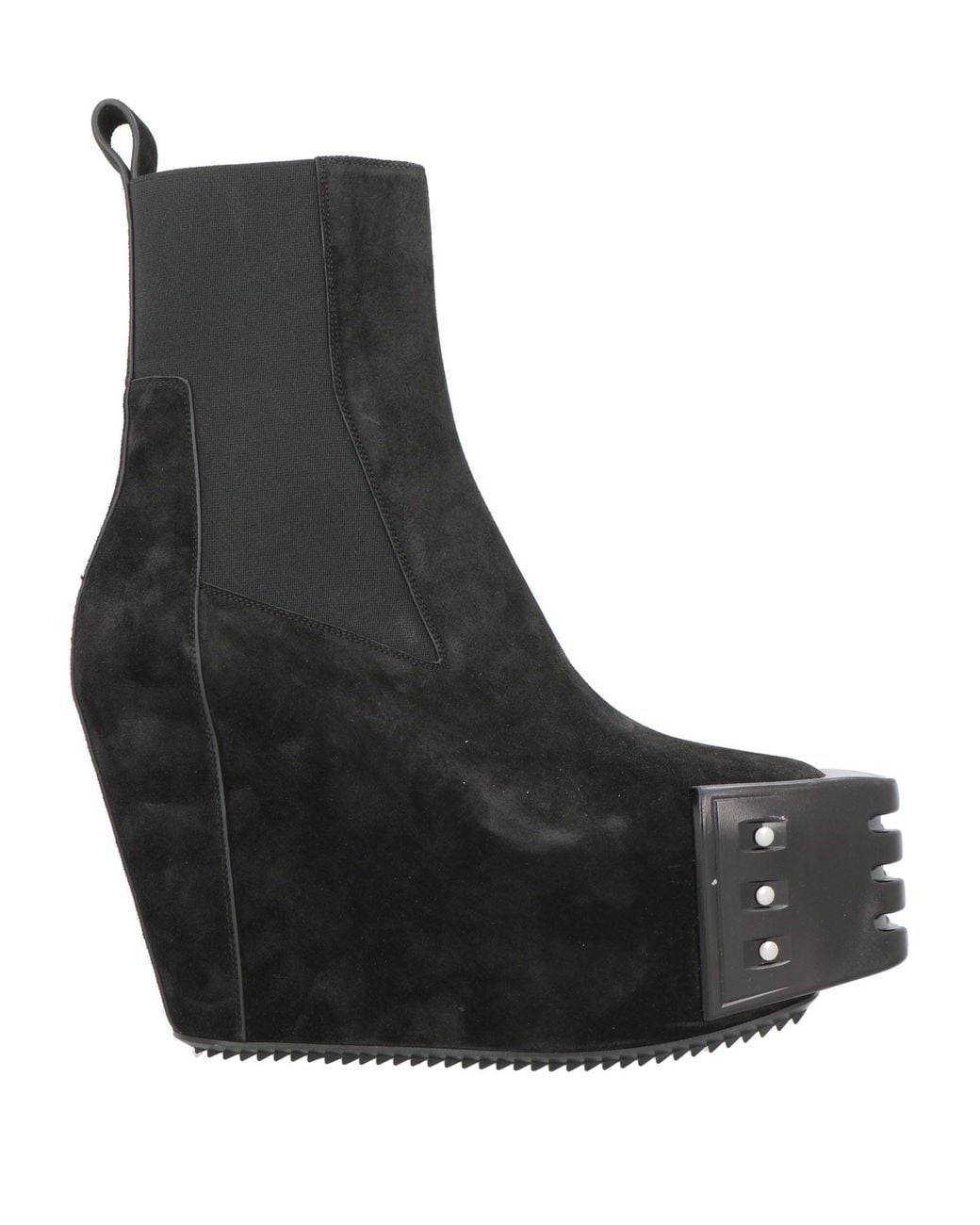 Rick Owens Black Ankle Boots Leather for men