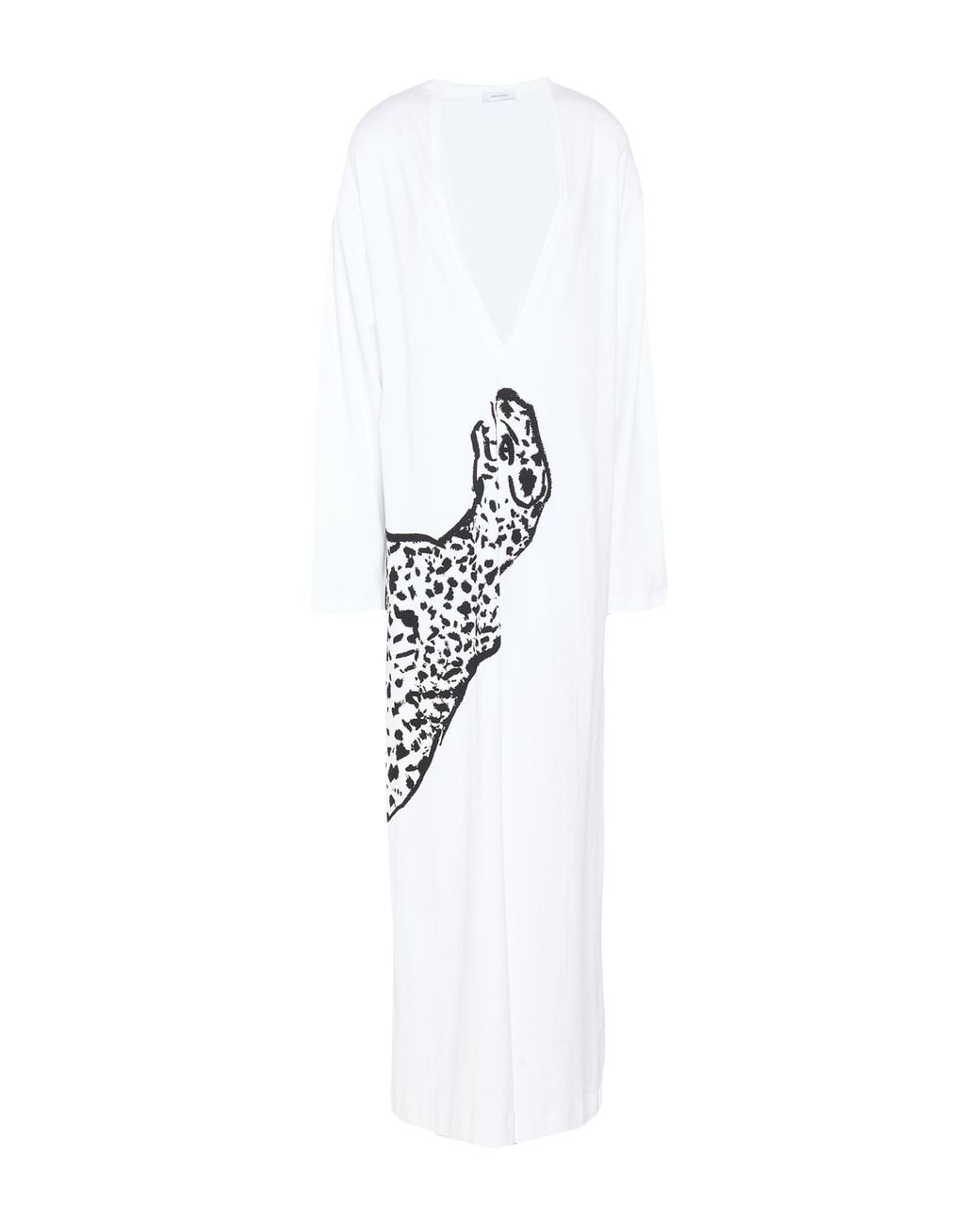 Ferragamo White Maxi Dress Cotton