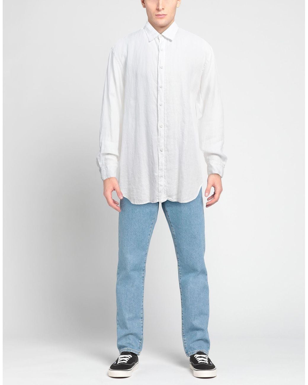 Costumein White Shirt Linen for men