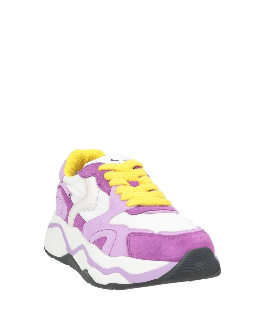 Voile Blanche Pink Sneakers Textile Fibers, Leather