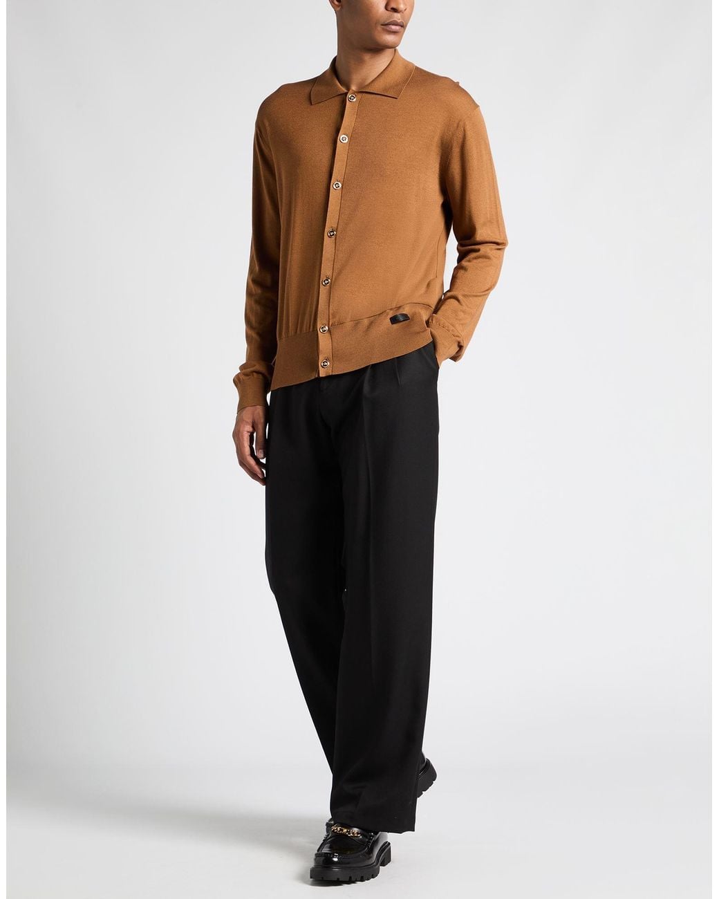 Versace Brown Cardigan for men