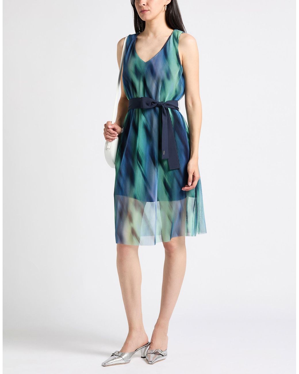ARMANI EXCHANGE Blue Midi Dress