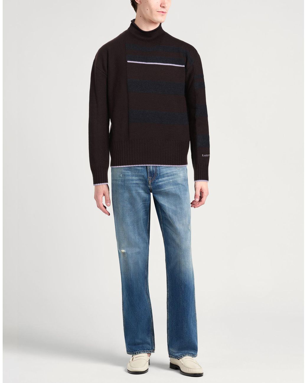 Lanvin Rollkragenpullover in Black für Herren