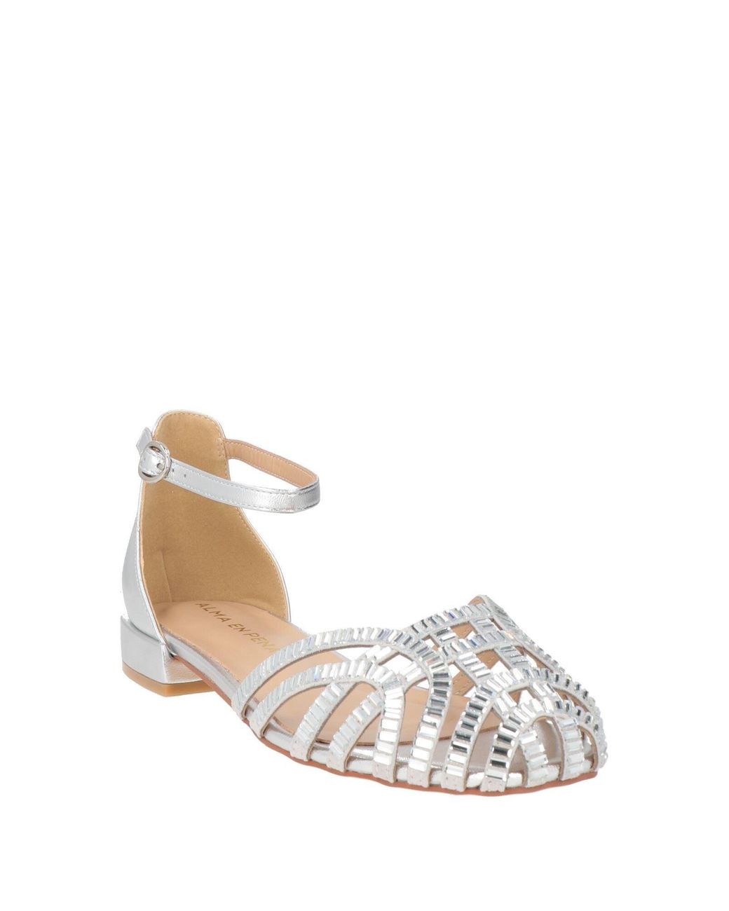 Alma En Pena. Metallic Sandals