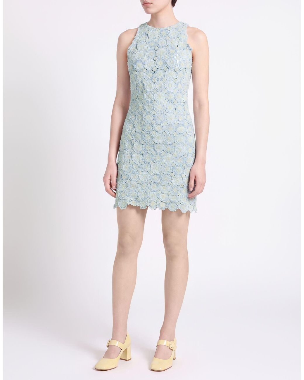Roberta Einer Gray Mini Dress Polyester