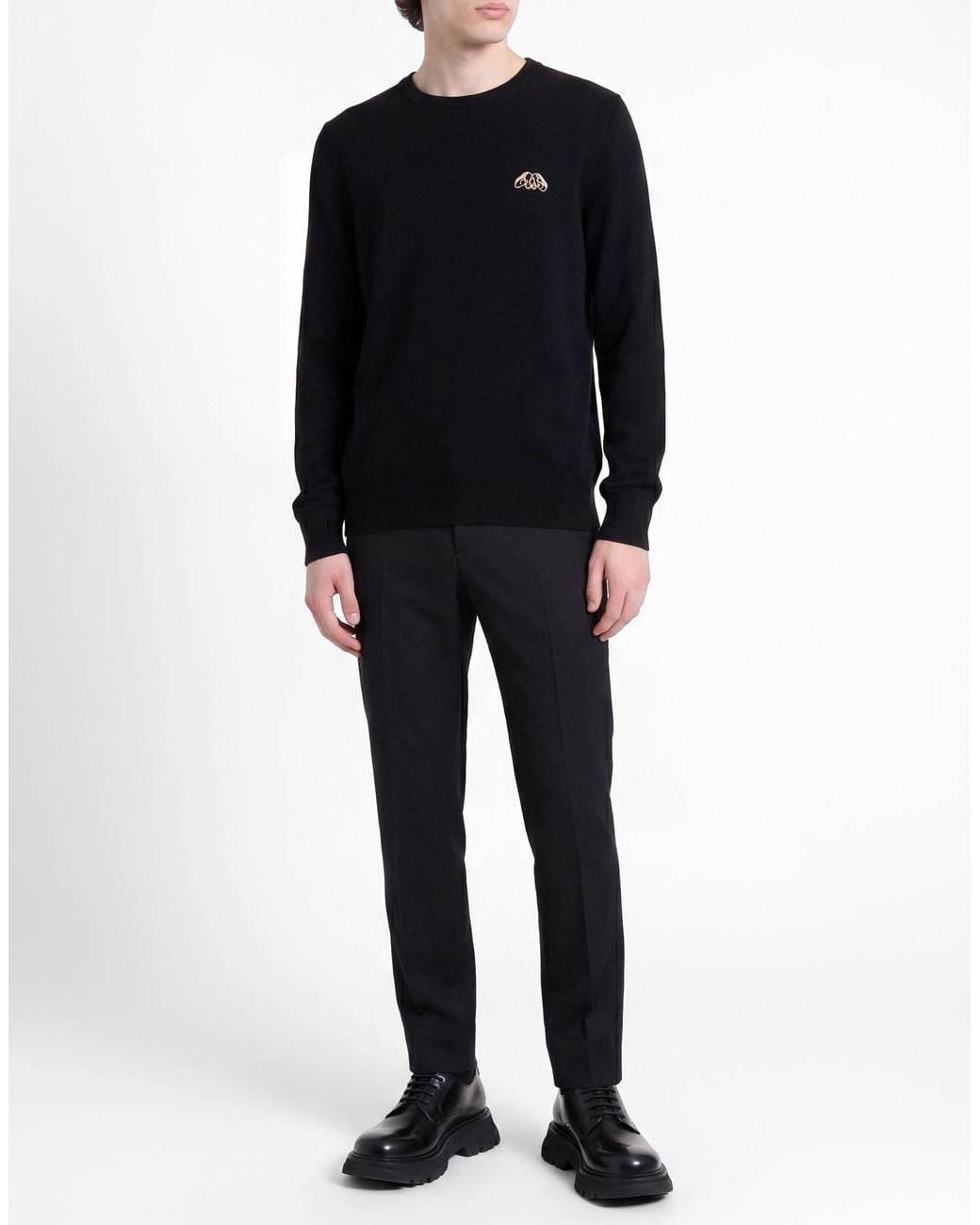 McQueen Black Sweater Cashmere, Wool for men