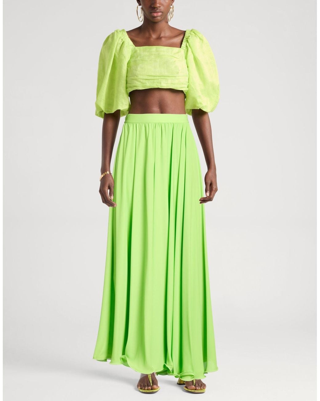 ViCOLO Green Maxi Skirt Polyester