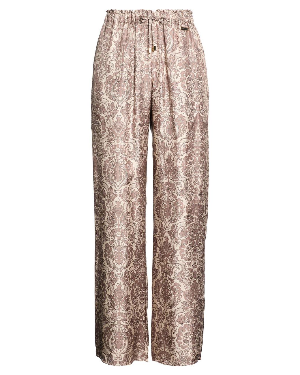 Manzoni 24 Natural Taupe Pants Silk