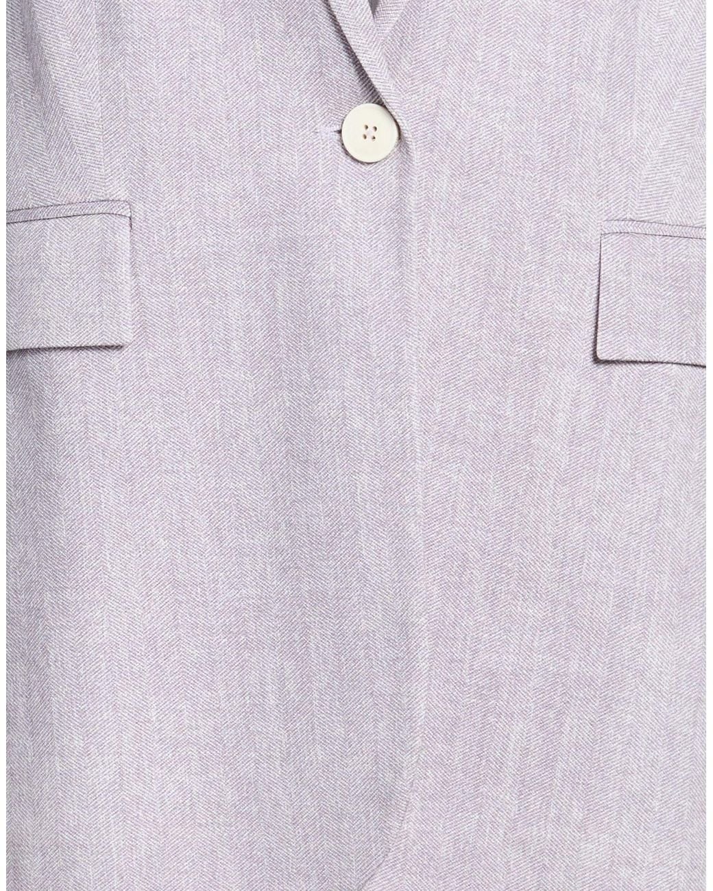 Circolo 1901 Purple Lilac Blazer Cotton, Elastane