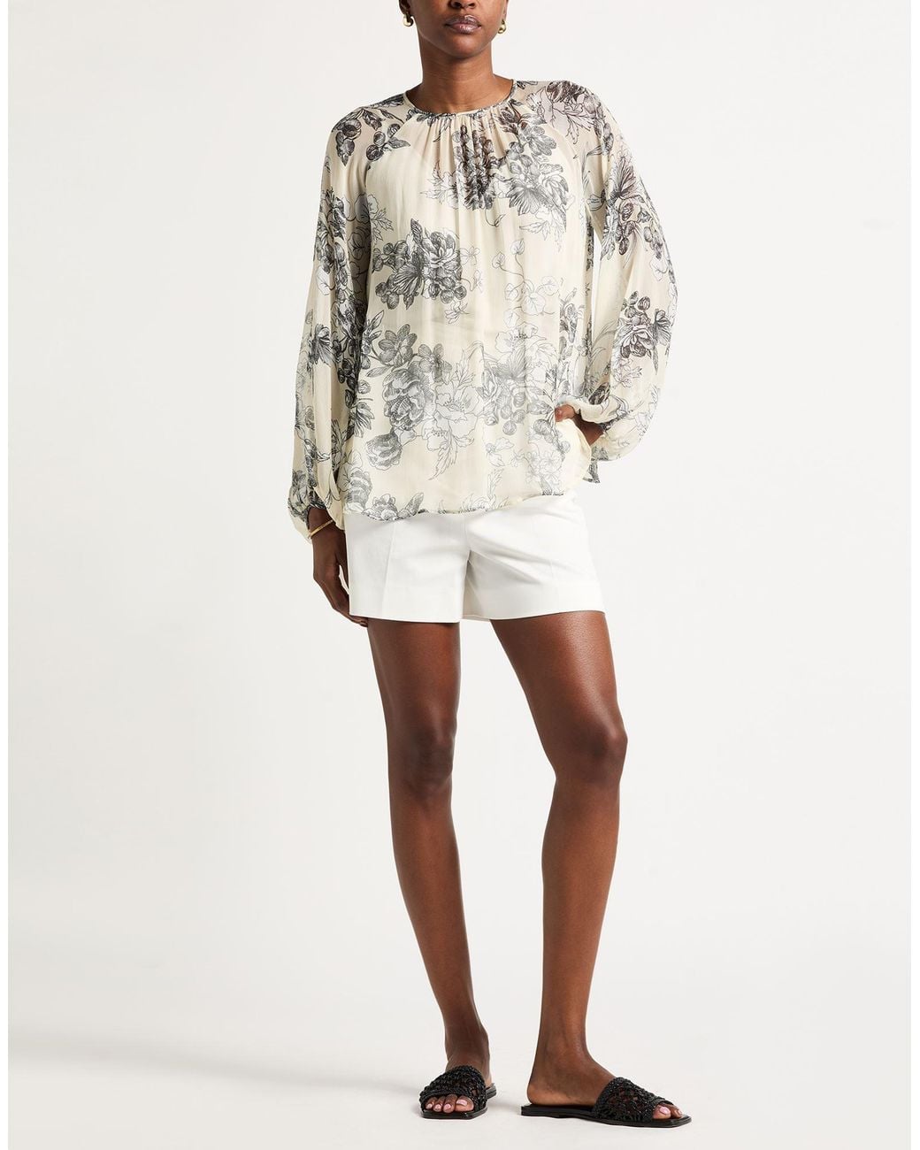 Semicouture Gray Top Viscose