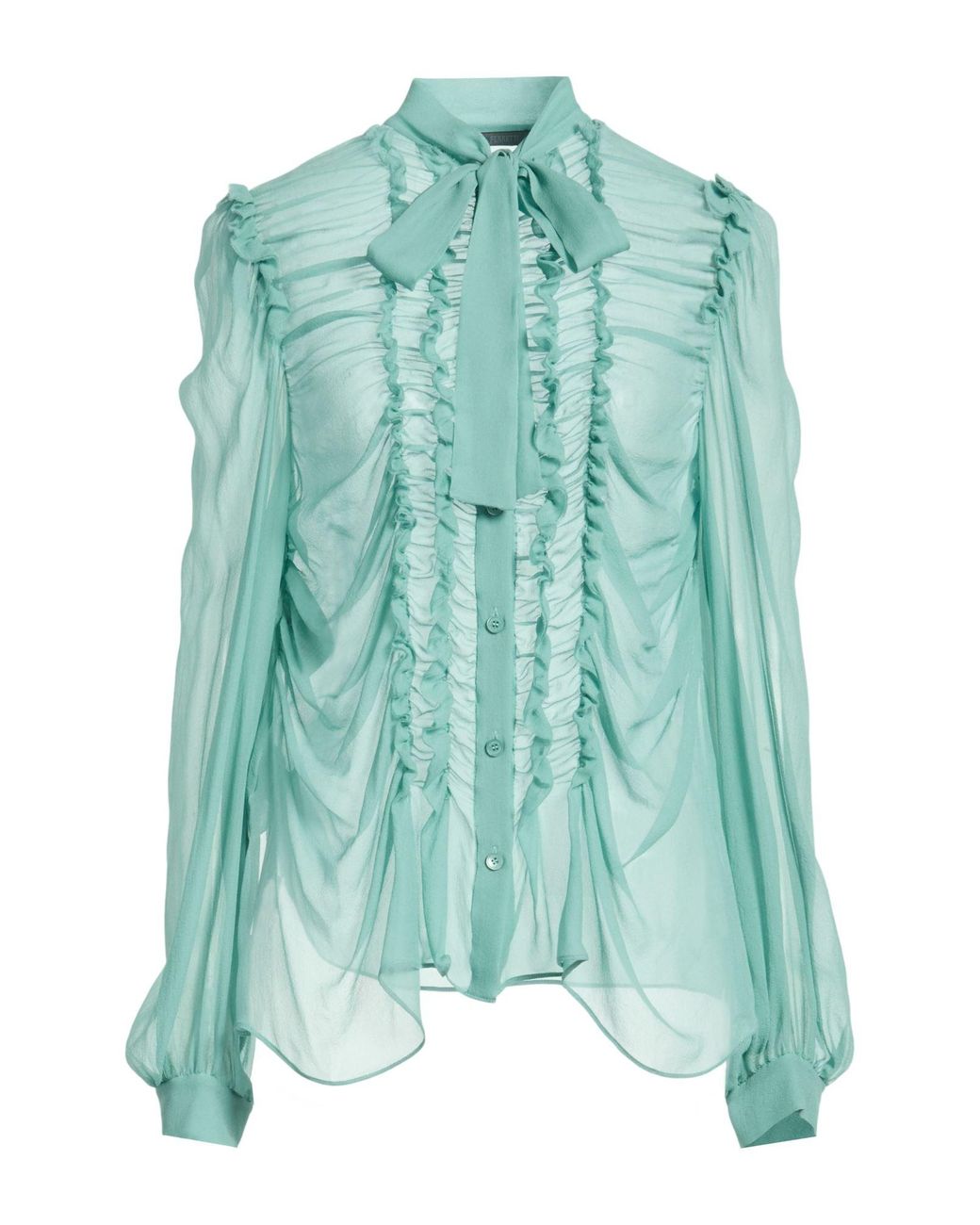 Alberta Ferretti Green Light Shirt Silk