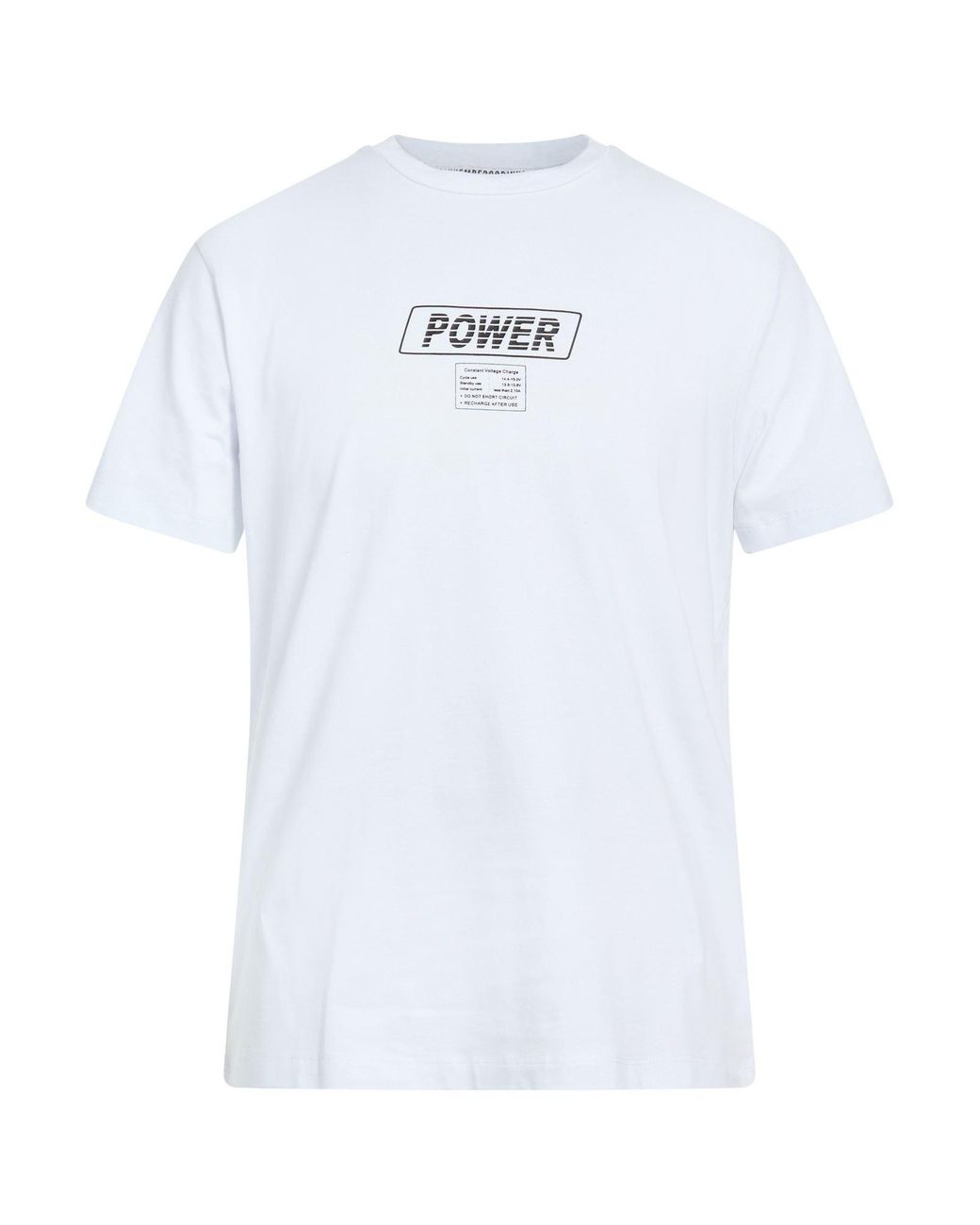 Bikkembergs White T-Shirt Cotton, Elastane for men