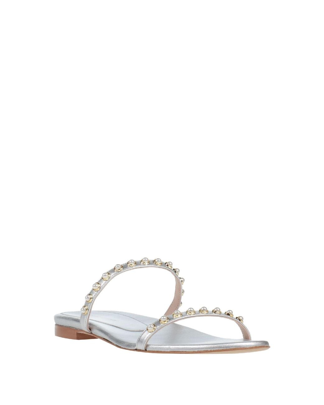Stuart Weitzman White Sandals Leather