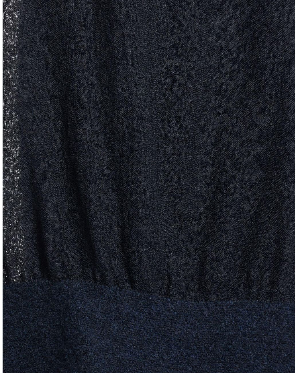 Faliero Sarti Blue Midnight Scarf Virgin Wool, Cashmere, Silk, Polyester, Polyamide