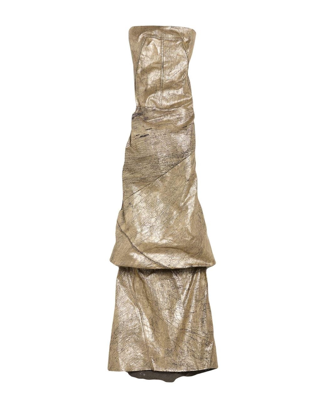 Rick Owens Natural Maxi Dress Cotton, Polyester, Elastane