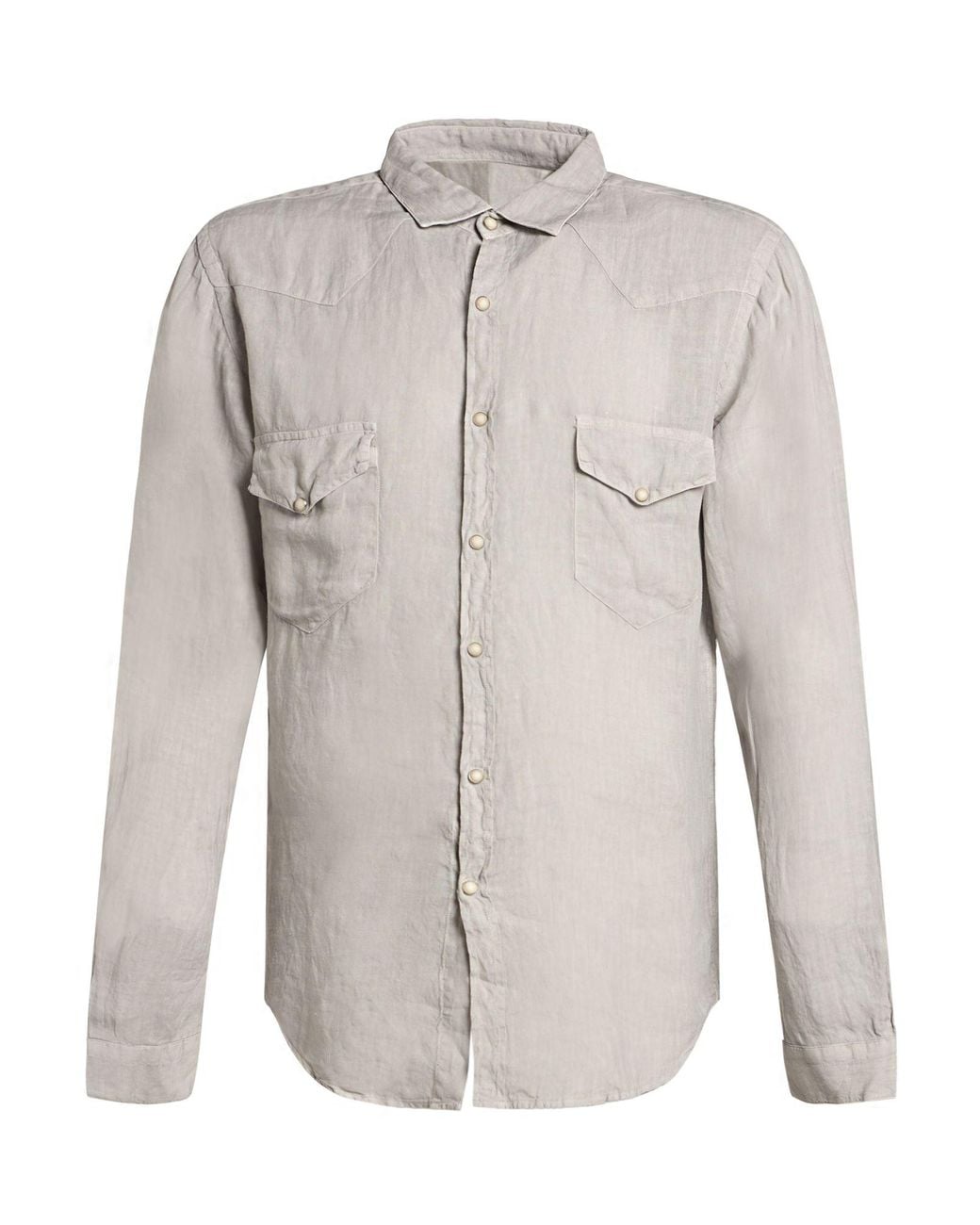 Costumein White Light Shirt Linen for men