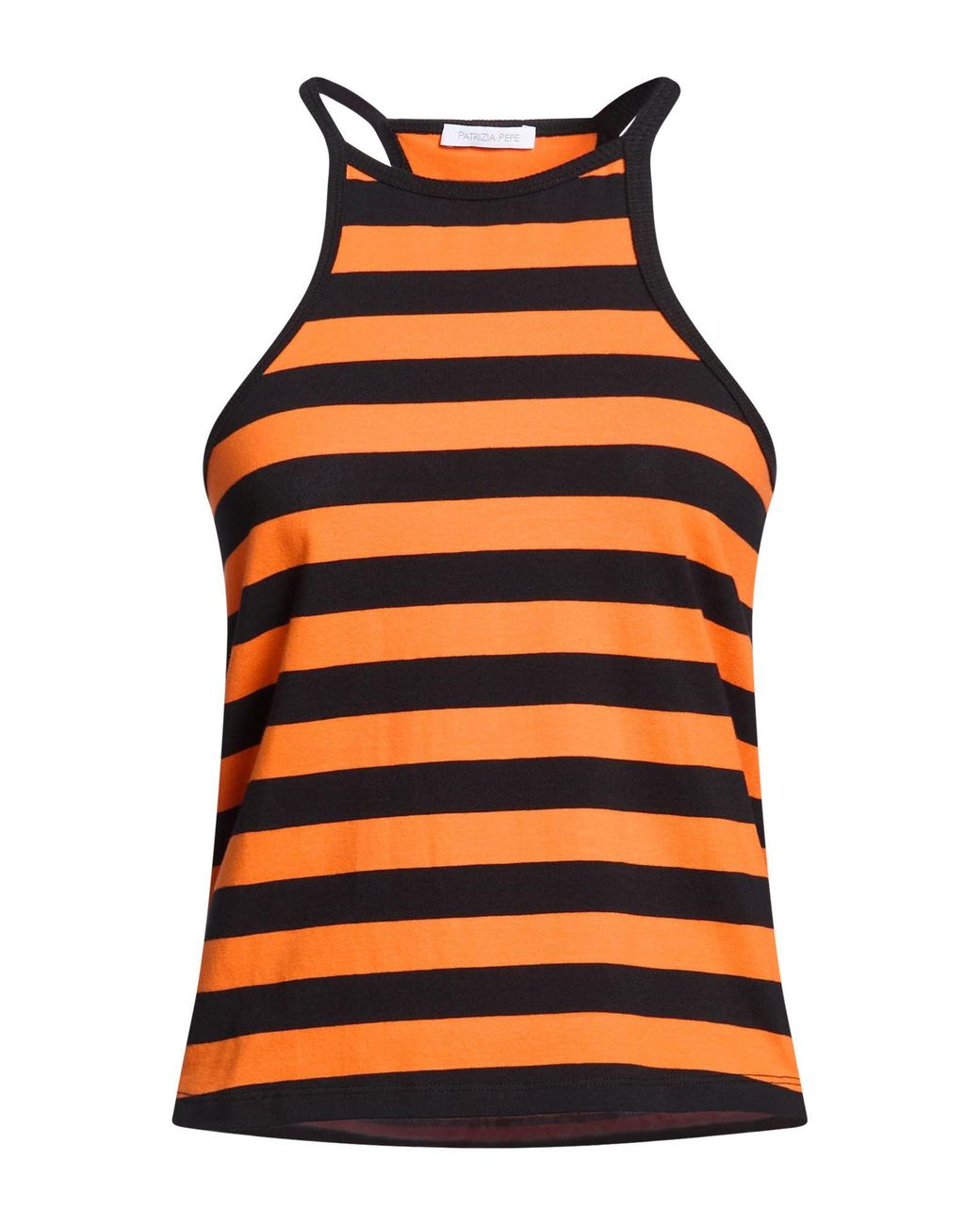 Patrizia Pepe Orange Top Cotton, Elastane