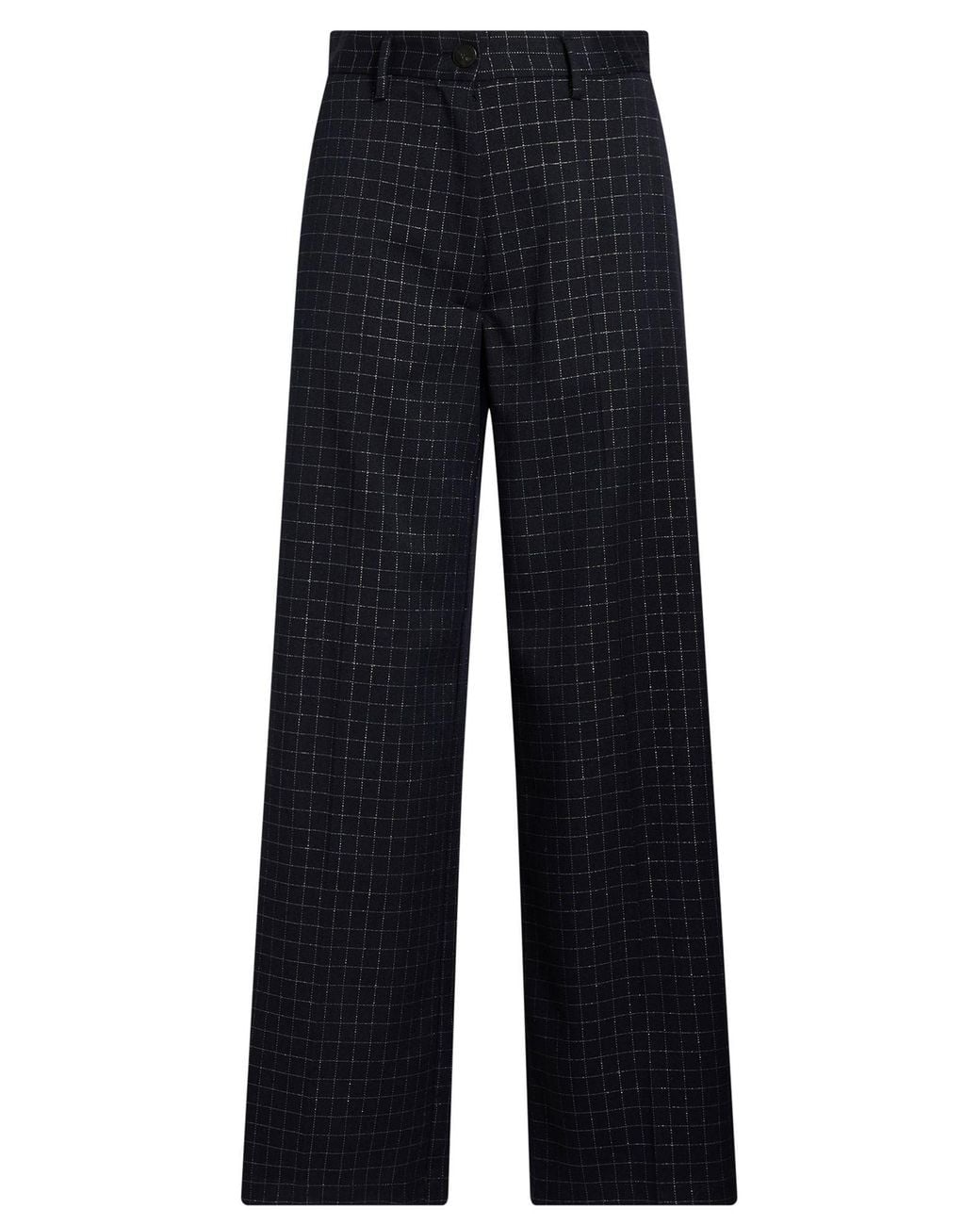 Forte_forte Blue Midnight Pants Polyester, Viscose, Metallic Polyester, Elastane