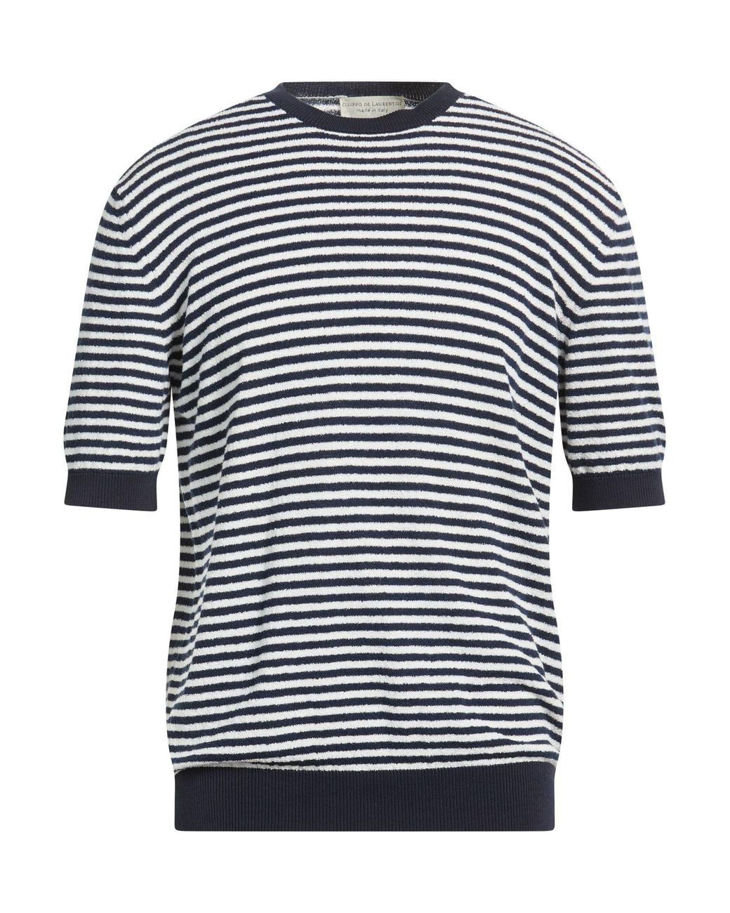 FILIPPO DE LAURENTIIS Blue Midnight Sweater Cotton, Polyamide for men