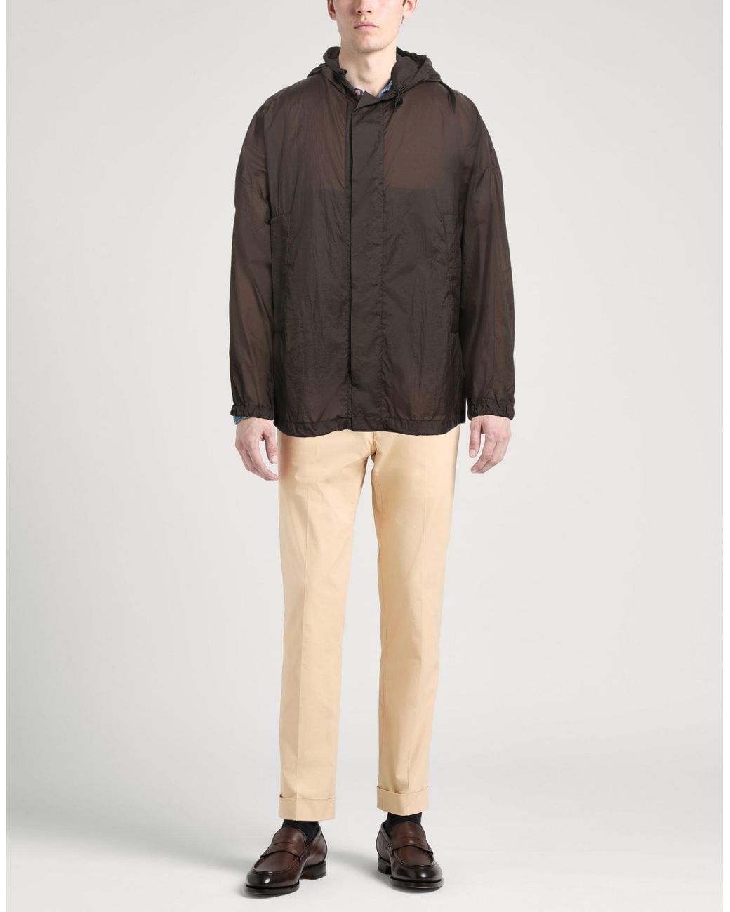 Hevò Brown Jacket Polyamide for men
