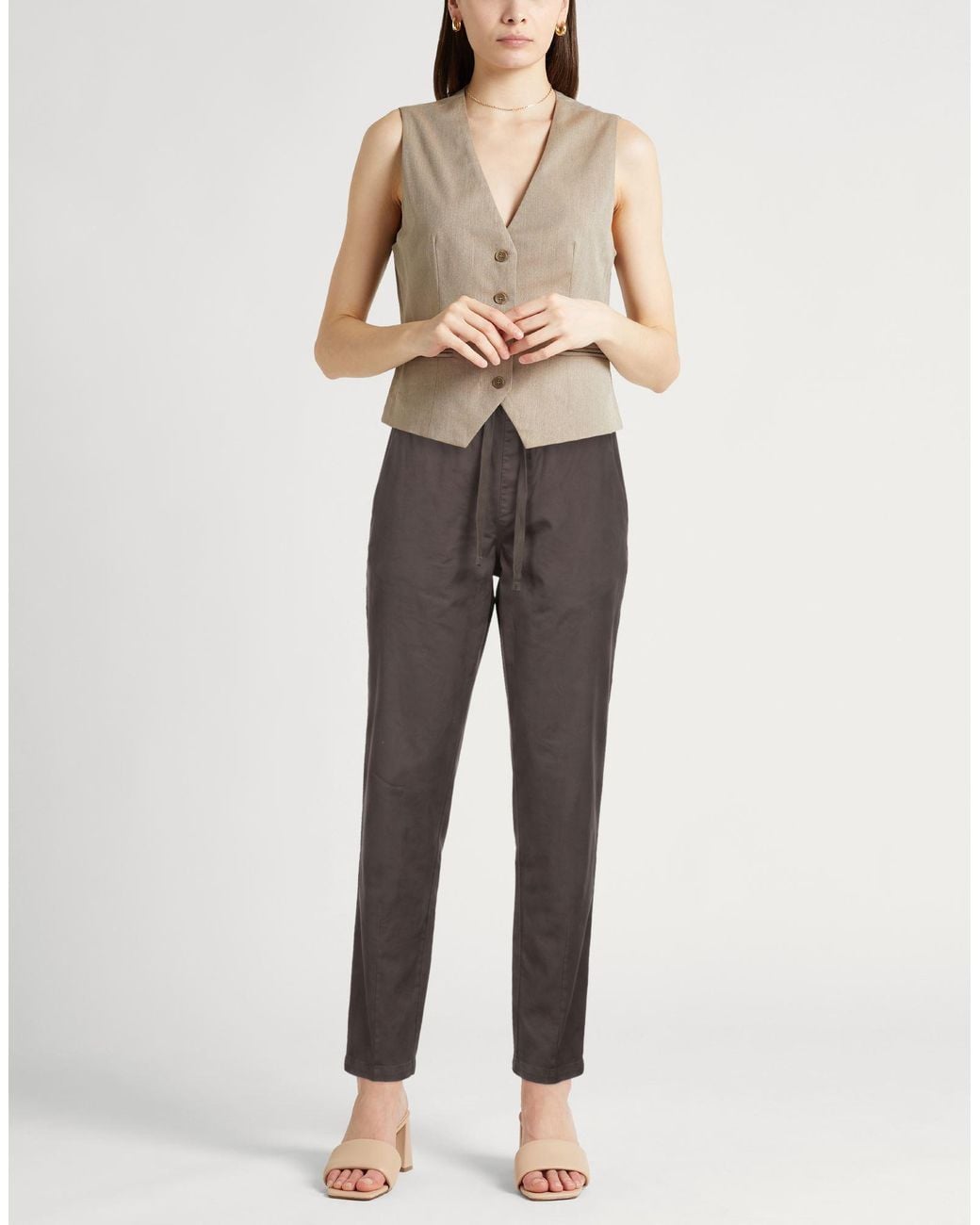 Crossley Gray Chocolate Pants Cotton, Elastane
