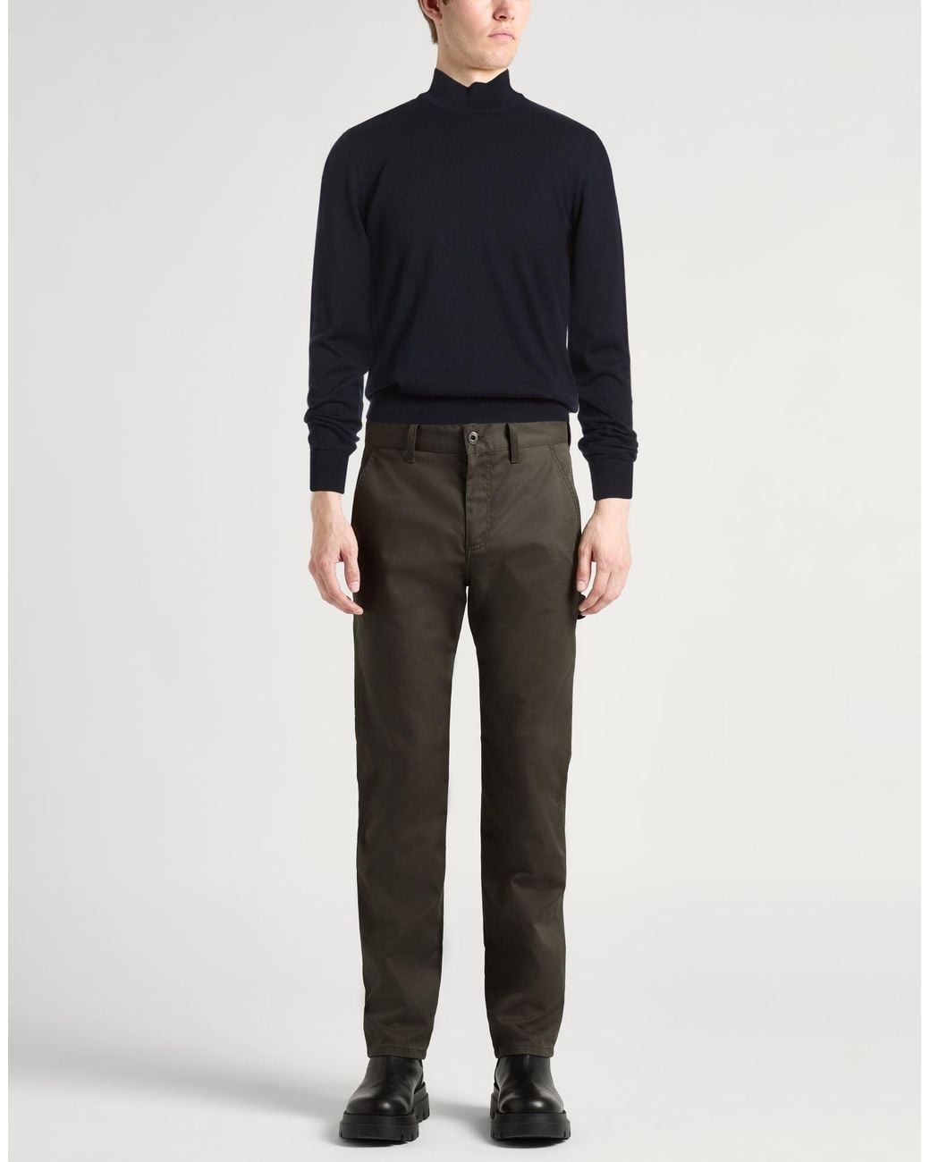 Barba Napoli Blue Midnight Turtleneck Virgin Wool for men