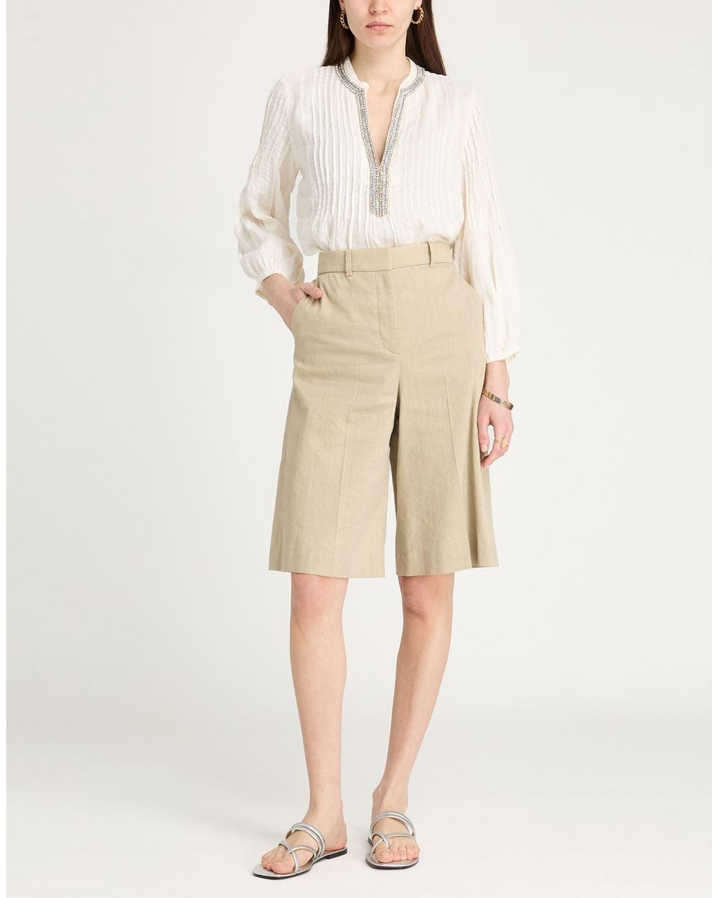 120% Lino White Top Linen