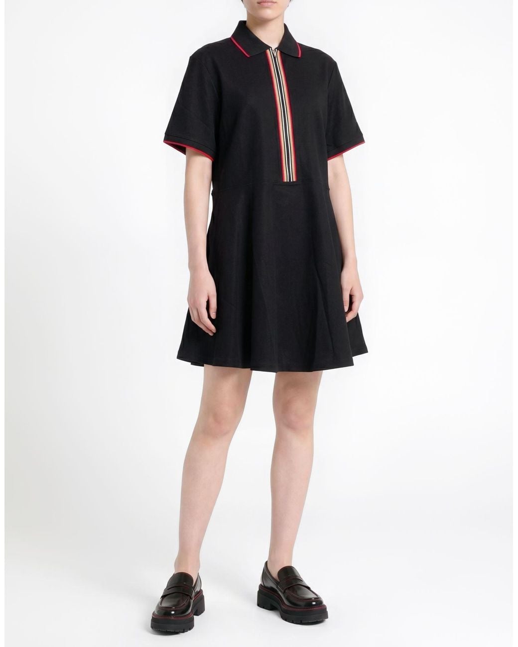 Burberry Black Mini Dress Cotton