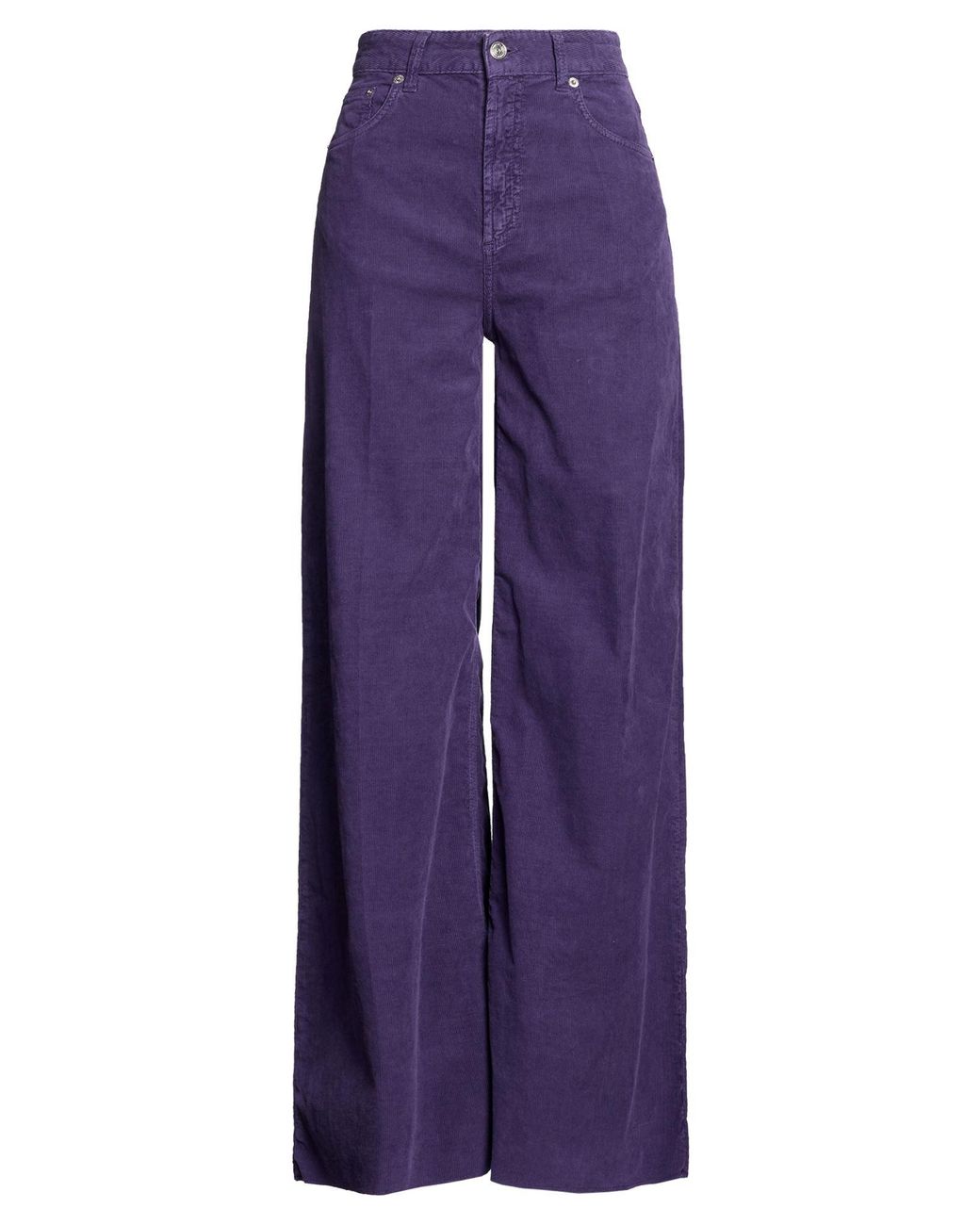 Department 5 Purple Pants Cotton, Elastane