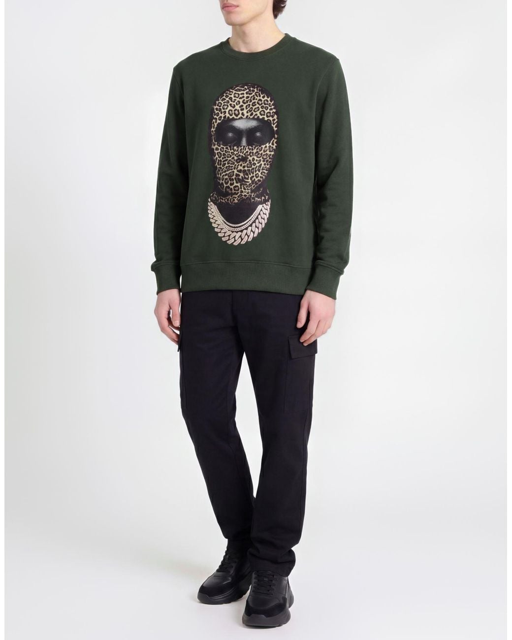 Ih Nom Uh Nit Green Military Sweatshirt Cotton for men